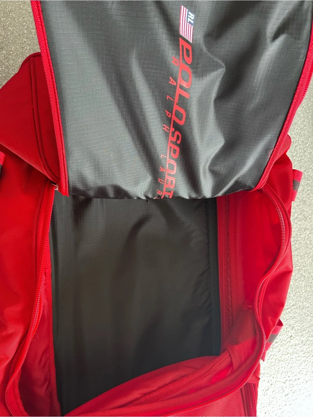 Polo Sport Ralph Lauren Red 26” Rolling Duffel Bag